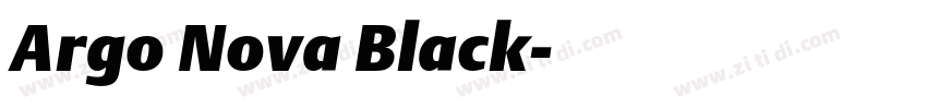 Argo Nova Black字体转换